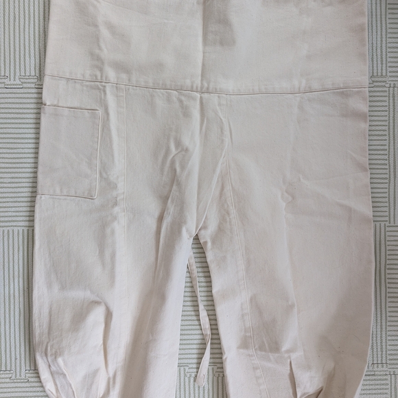 STATE White Canvas Wrap pants - Picture 3 of 4